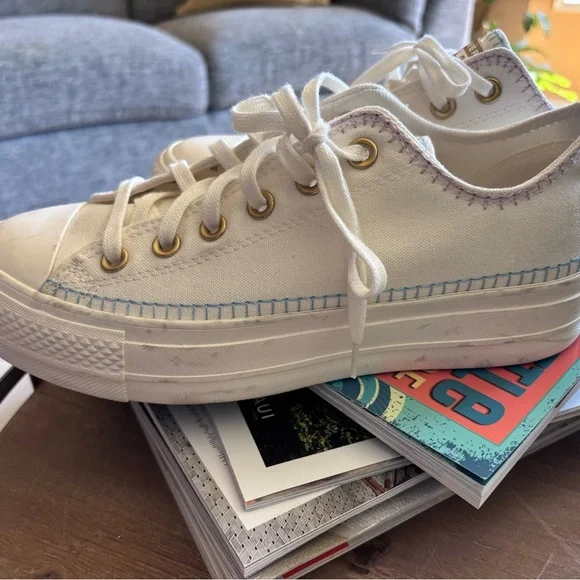 Converse Chuck All Stars Crafted Stitch Lift Platform canvas 🤩 - Picture 4 of 6
